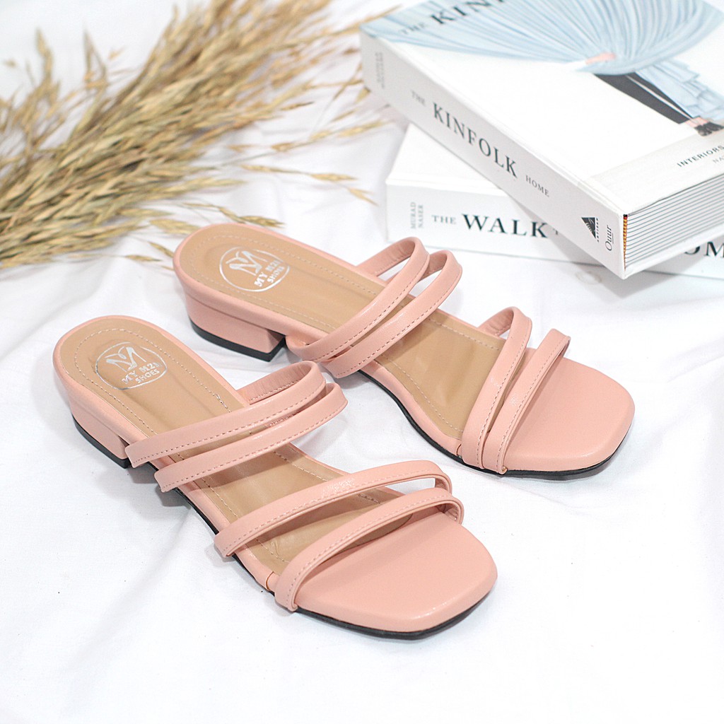 Milicca Sandal Heels Wanita Hak Tahu 3 cm Riyanfo