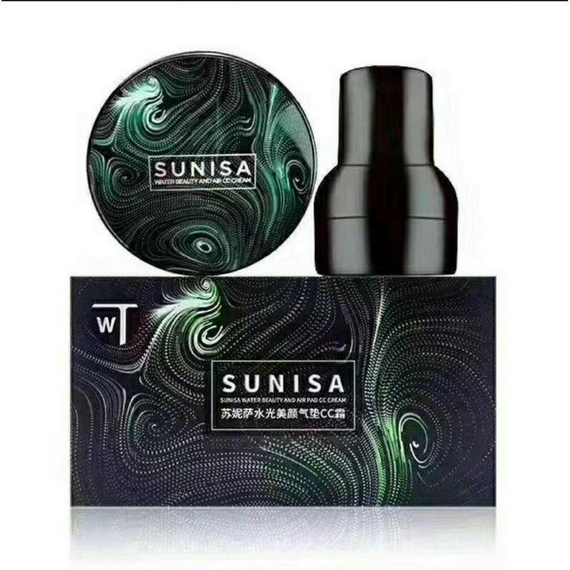 (HARGA PROMO) ORIGINAL 100% SUNISA MUSHROOM CC CREAM WATER PROOF FOUNDATION BERKUALITAS ORIGINAL BARCODE