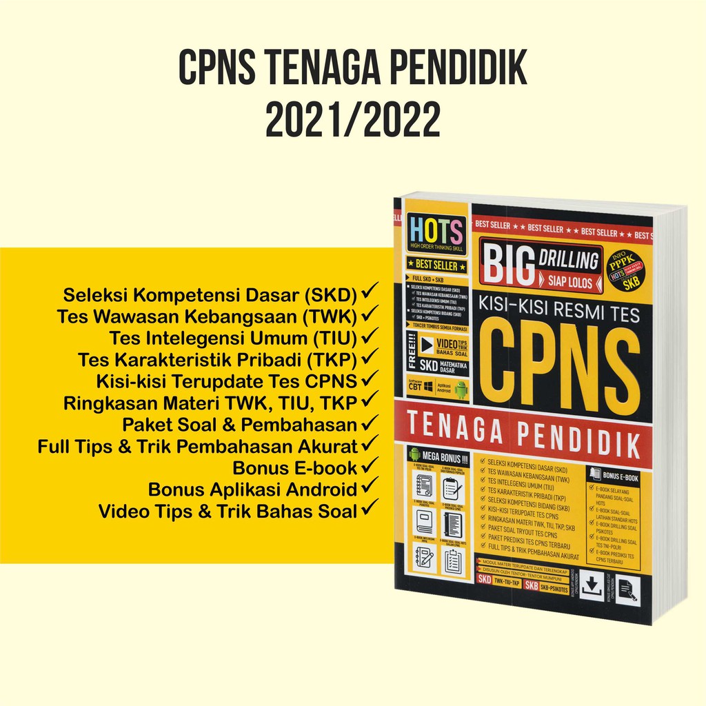 Buku Cpns 2021 Buku Tes Cpns Hots Big Bank Drilling Tenaga Pendidik Kisi Kisi Resmi Best Seller Shopee Indonesia