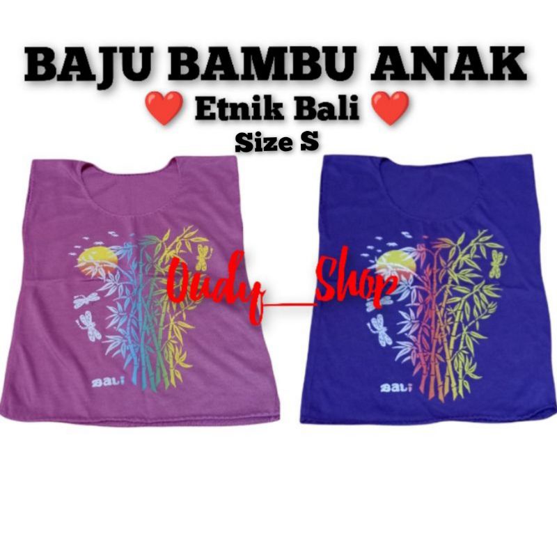 Baju Bambu Anak Size S Etnik Bali