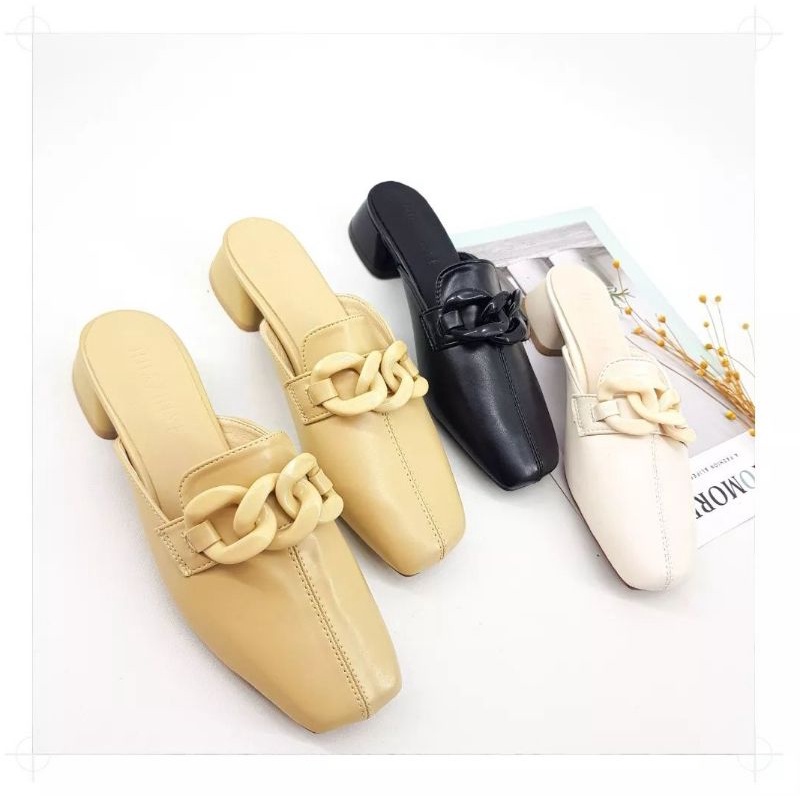 SANDAL DOVE HEELS 2cm WANITA IMPORT 100%
