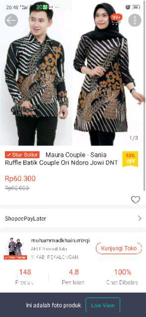 Maura Couple - Sania Ruffle Batik Couple Ori Ndoro Jowi Dnt Garansi Termurah Shopee - Wayang Jokowi