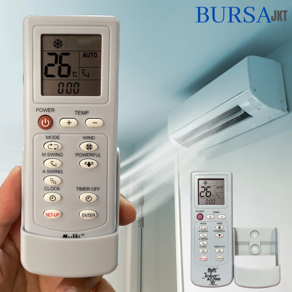 REMOTE AC UNIVERSAL JOKER 7000 + BREAKET REMOT MULTIFUNGSI