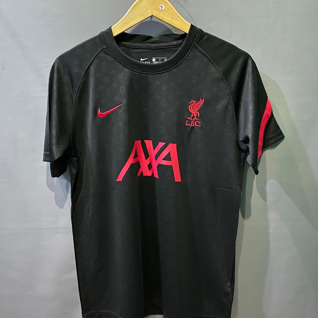 JERSEY SEPAK BOLA LIVERPOOL FC PREMATCH HITAM 2020-2021