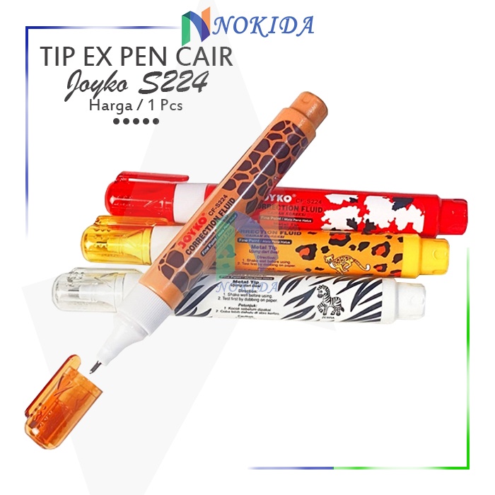 

Nokida Tip X Pen Fluid Joyko CF-S224 / Ballpoint Pulpen Correction Tape Ex Cair