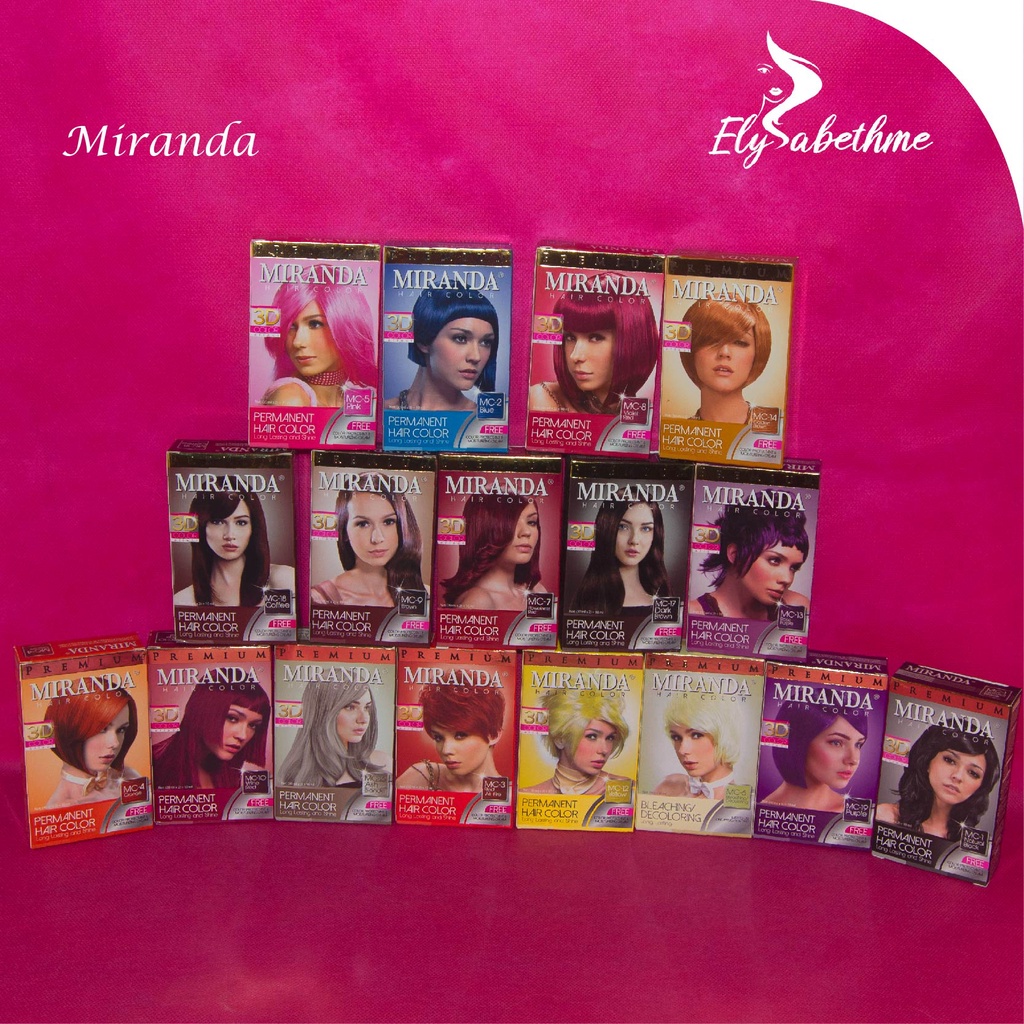 ✿ELYSABETHME✿ Semir MIRANDA Hair color semir rambut permanen tidak merusak rambut