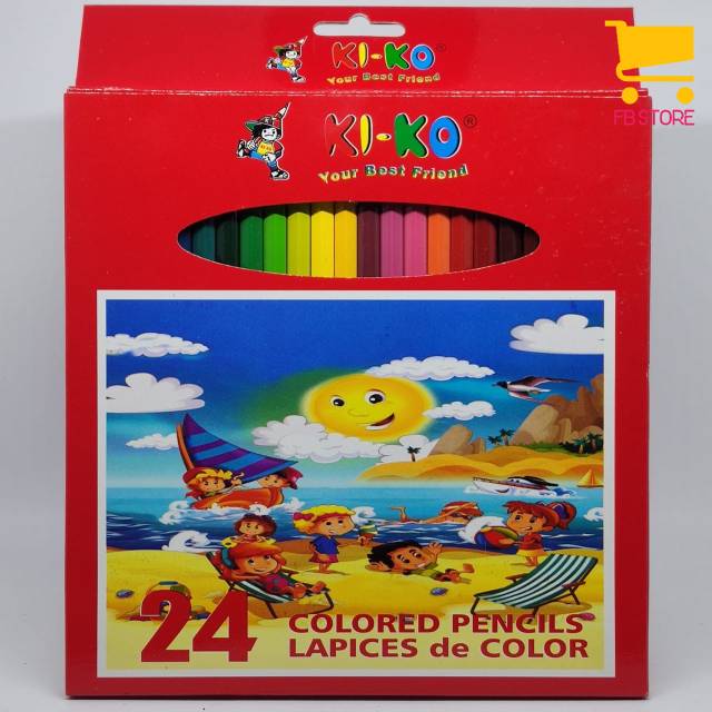 

Pensil warna kiko panjang 24 warna / 24 colored pensils