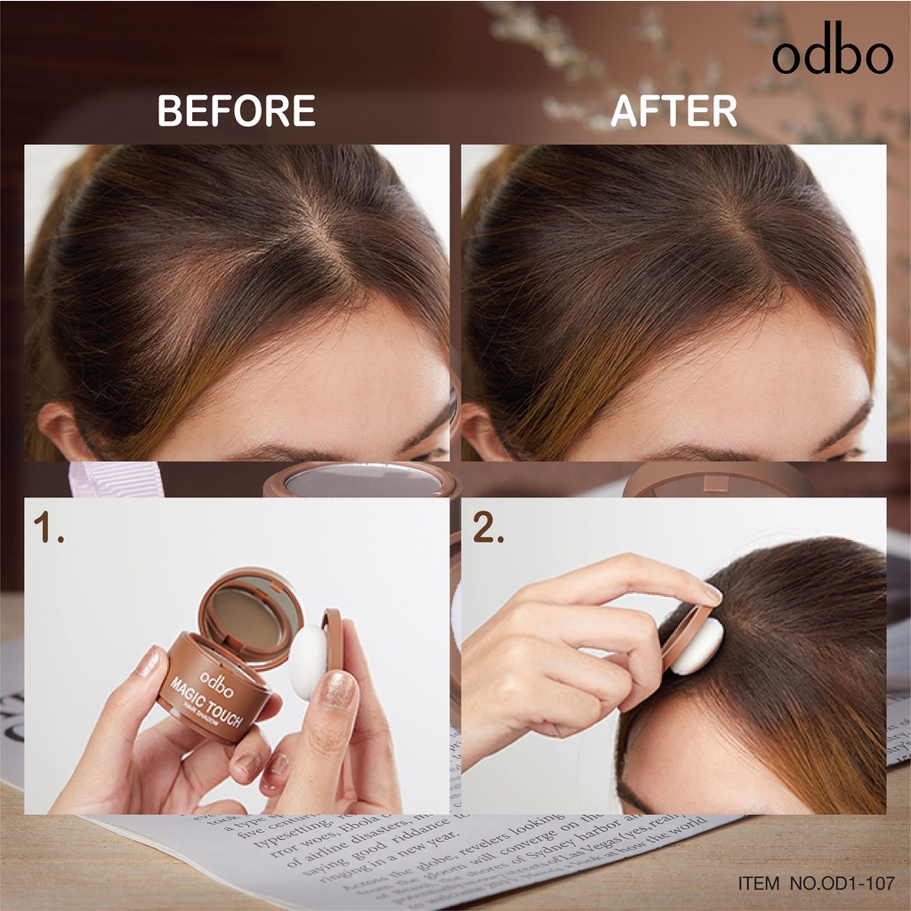 [TERMURAH BROWIT.ID] ODBO Magic Touch Hair Shadow OD139 Cover Rambut Tipis Original