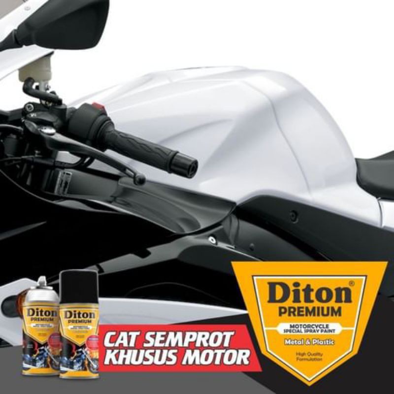 Pilok Super White 9103 Diton Premium Cat Semprot Sepeda Motor Mobil Helm Velg