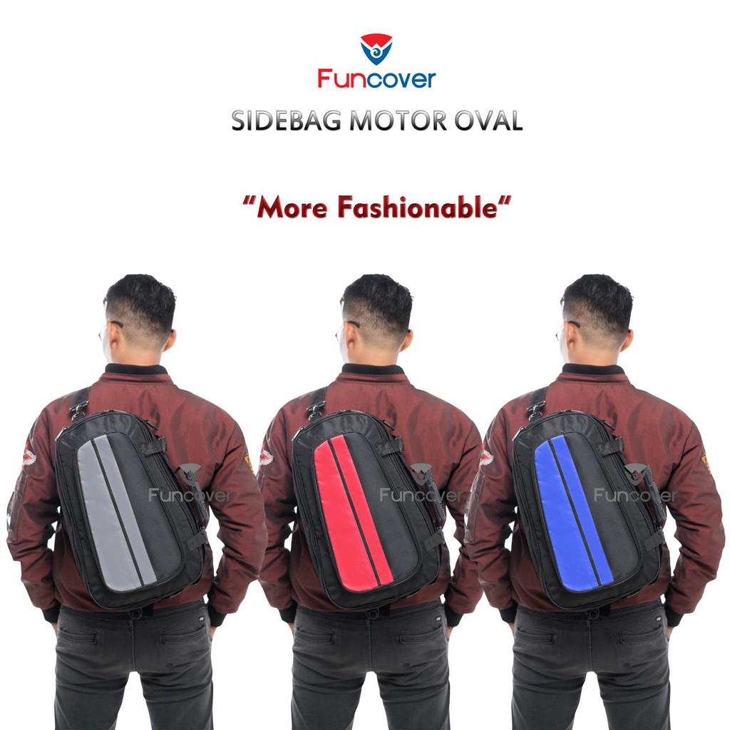 Side Bag / Tas Samping Motor Multifungsi FUNCOVER Sidebag Oval