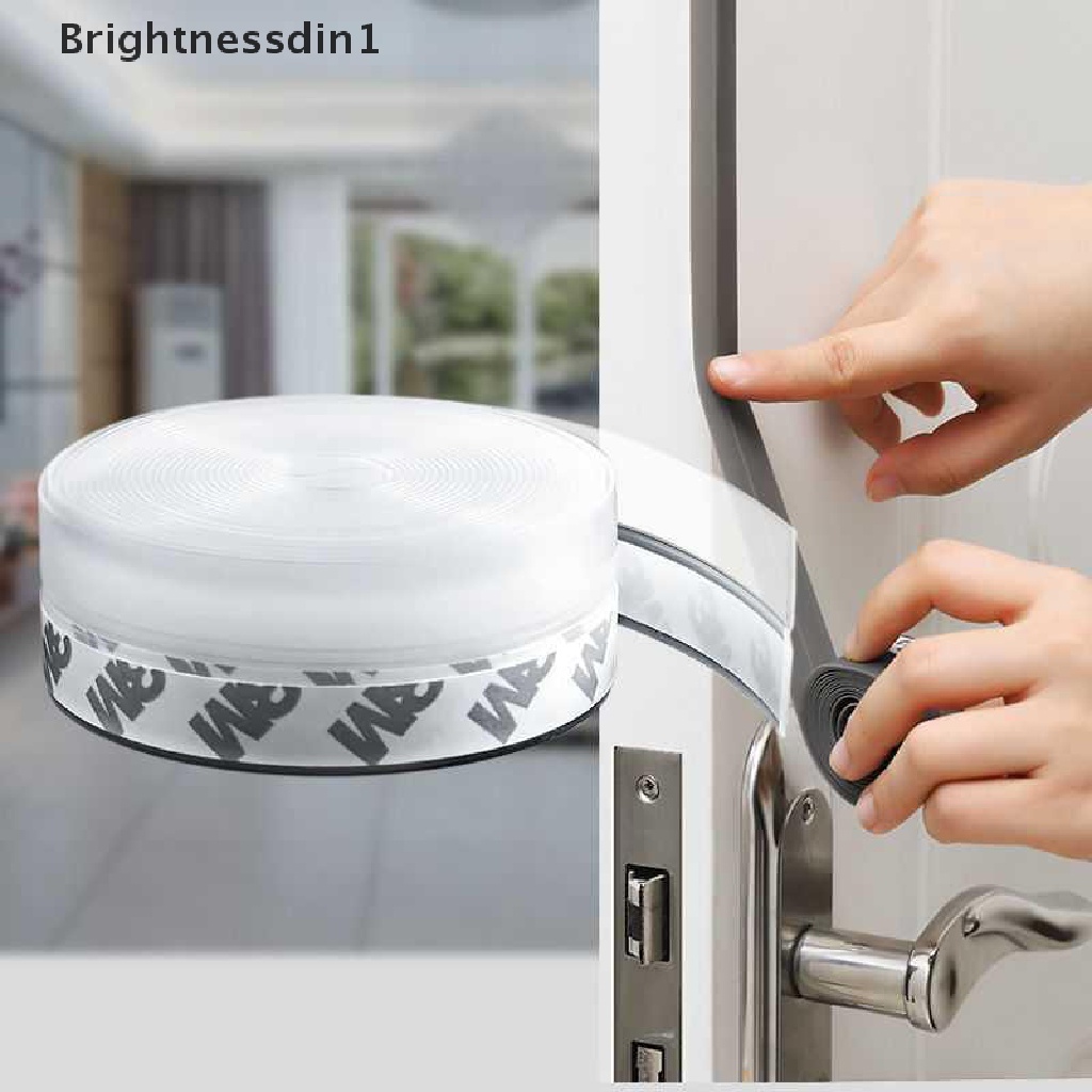 (Brightnessdin1) Strip Segel Bawah Pintu Tahan Cuaca / Suara Bahan Karet