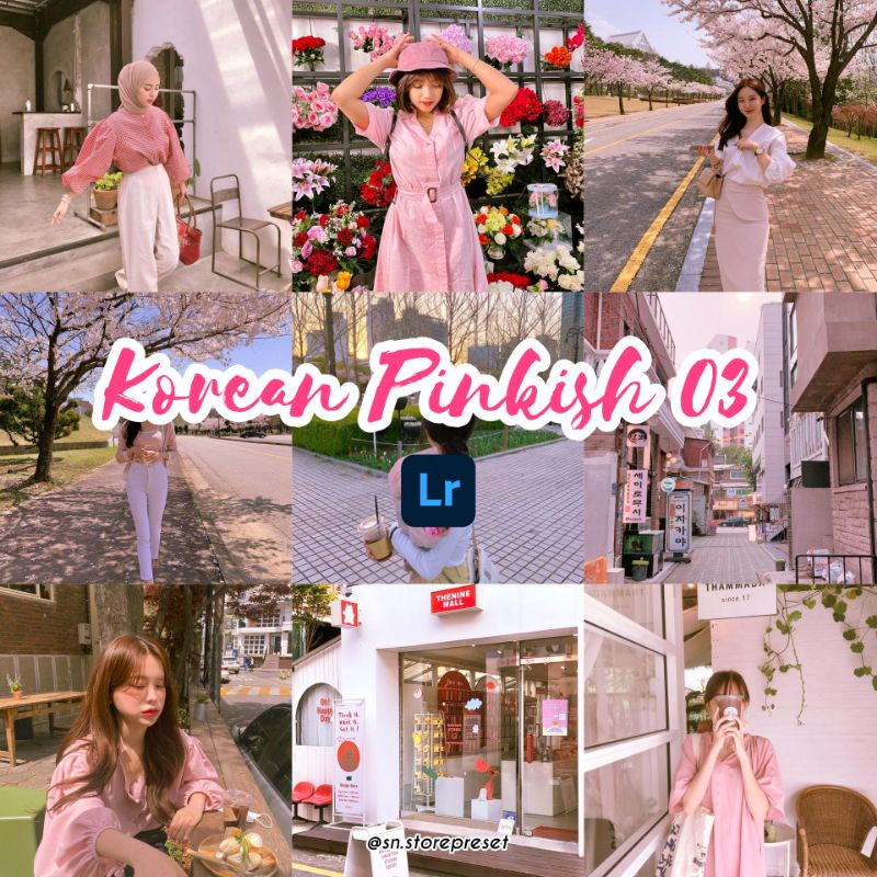 PRESET LIGHTROOM PREMIUM KOREAN PINKISH 3 (IOS dan Android)