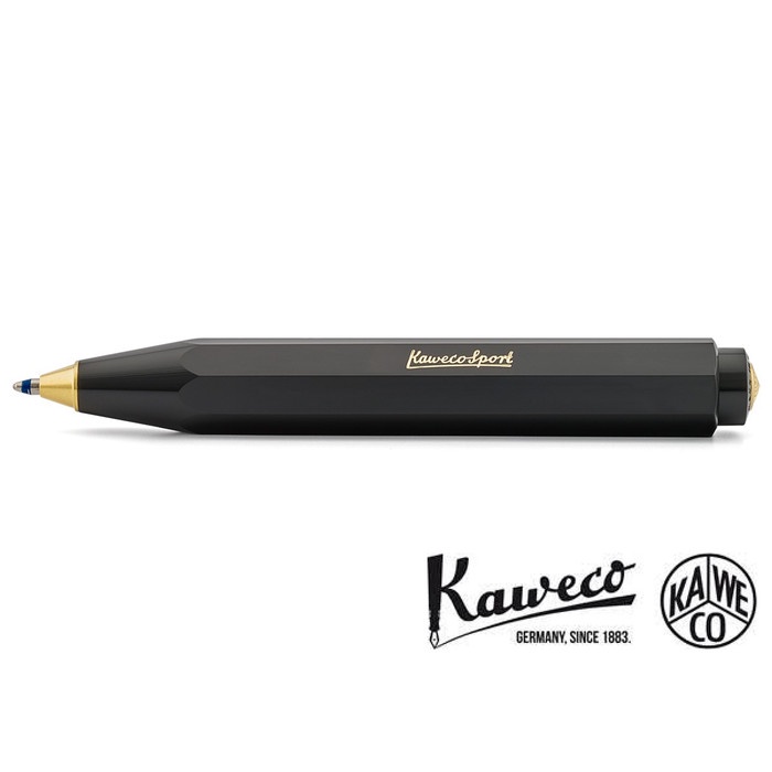 

KAWECO Sport CLAS Ballpoint Pen #HWP Pulpen Refill Parker Pilot Sarasa - Black promo
