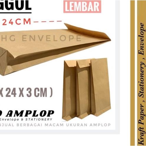 

™ Amplop Coklat Kabinet PINGGUL 11x24Cm isi 100lbr ◙