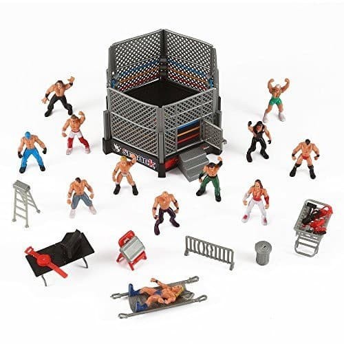 miniatur wrestling arena playset wrestle mania royal rumble