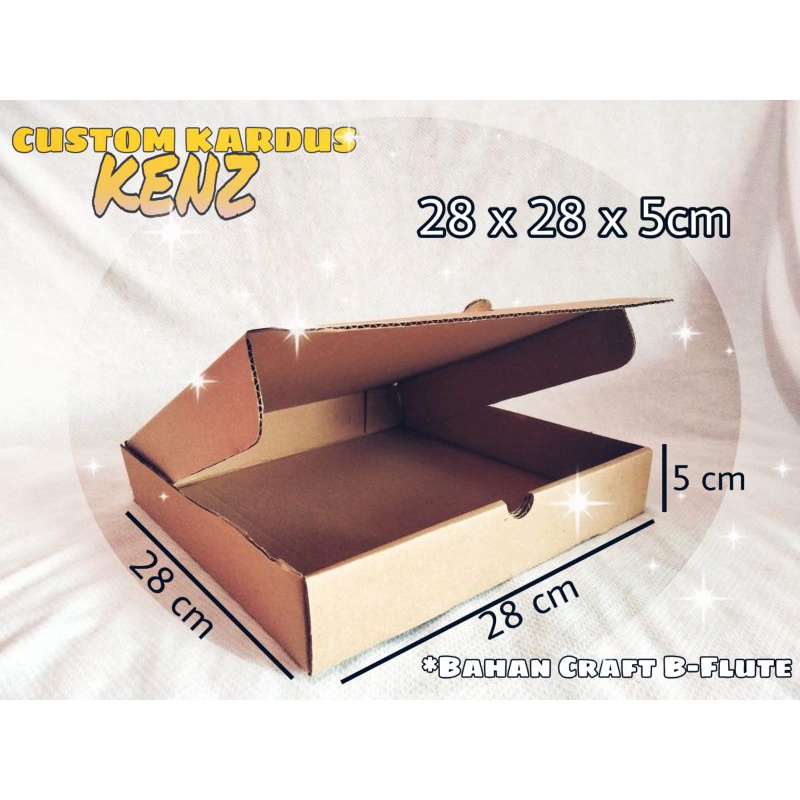 

❤️KENZ❤️ BOX KARDUS 28x28x5 | PIZZA | HAMPERS