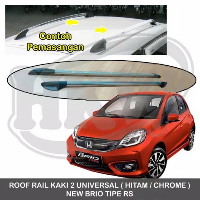 Roof rail kaki 2 mobil brio