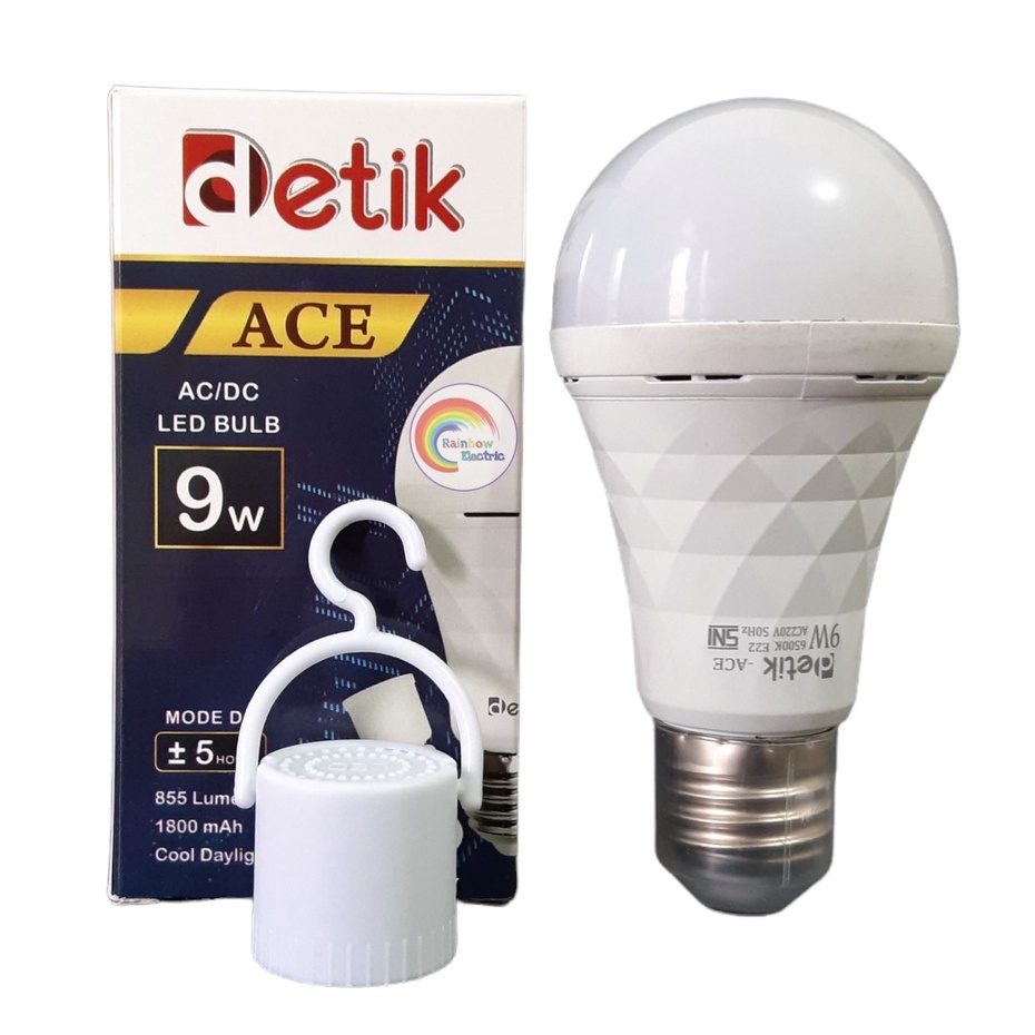 DETIK ACE Lampu LED Emergency AC/DC 9 Watt