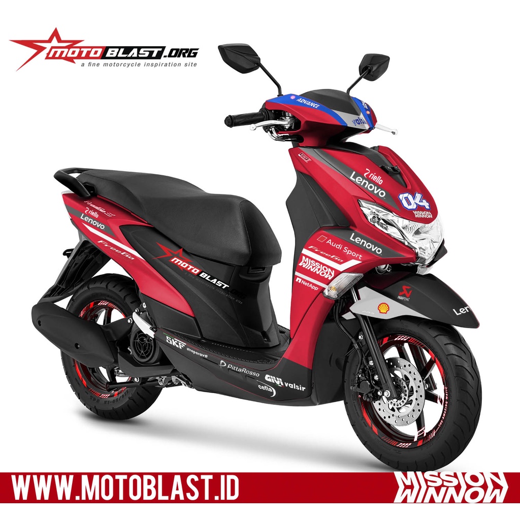 Decal Sticker Motor Motoblast - Yamaha Freego Livery Mission Winnow-Full Body