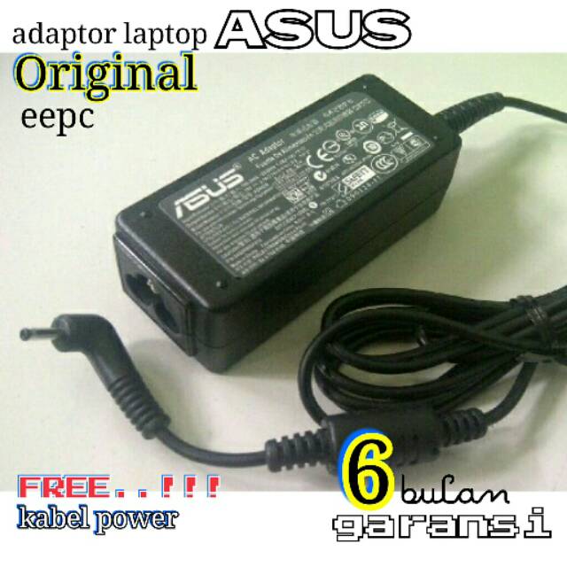 Original Adaptor laptop  ASUS eepc 19v-2.1a 1015 1016 1215 1225 1225B X101 series