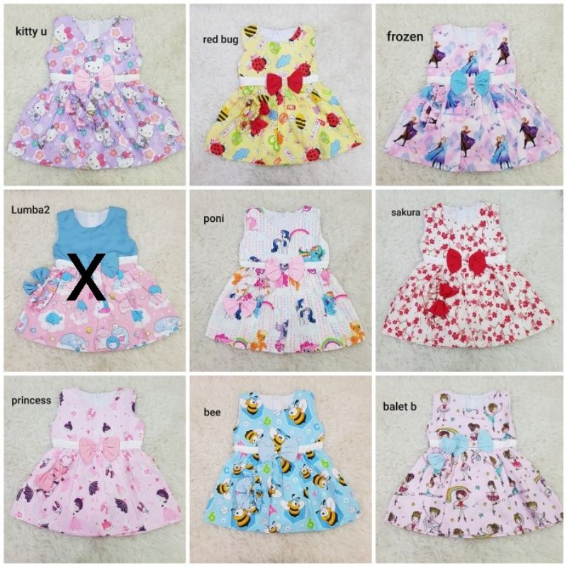 Dress Bayi Dress Katun Bayi