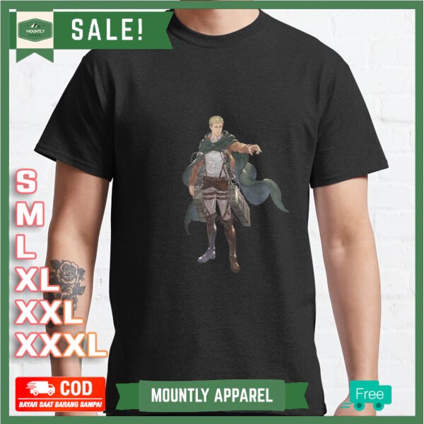 Kaos Baju AoT Captain Erwin T-Shirt Premium