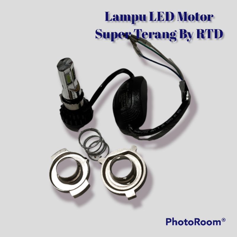 Rayton Lampu LED Motor M02E Ice Blue AC DC 9-18V Original RTD 6 Sisi