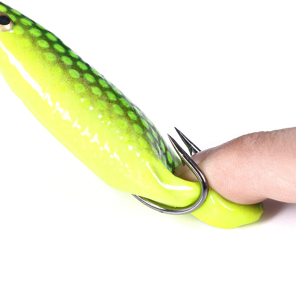 HENGJIA 1PCS 8.5CM 12.7G  Soft Jump Frog Umpan Pancing Ikan Bait Bass Kail Topwater Fishing Lure Swimbait Wobbler