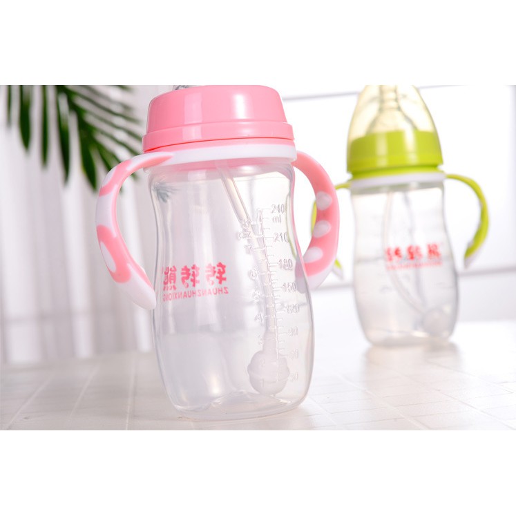 Botol Susu Bayi dan Dot Milk Bottle Nursing Nipple Pacifier Baby Beserta Gagang Pegangan