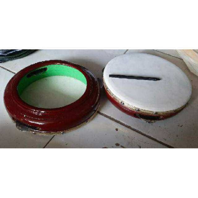 Rebana Hadroh mainan ukuran 25 cm Kotek kincring rebana Rebana Hadroh mainan ukuran 25 cm Kotek kincring rebana