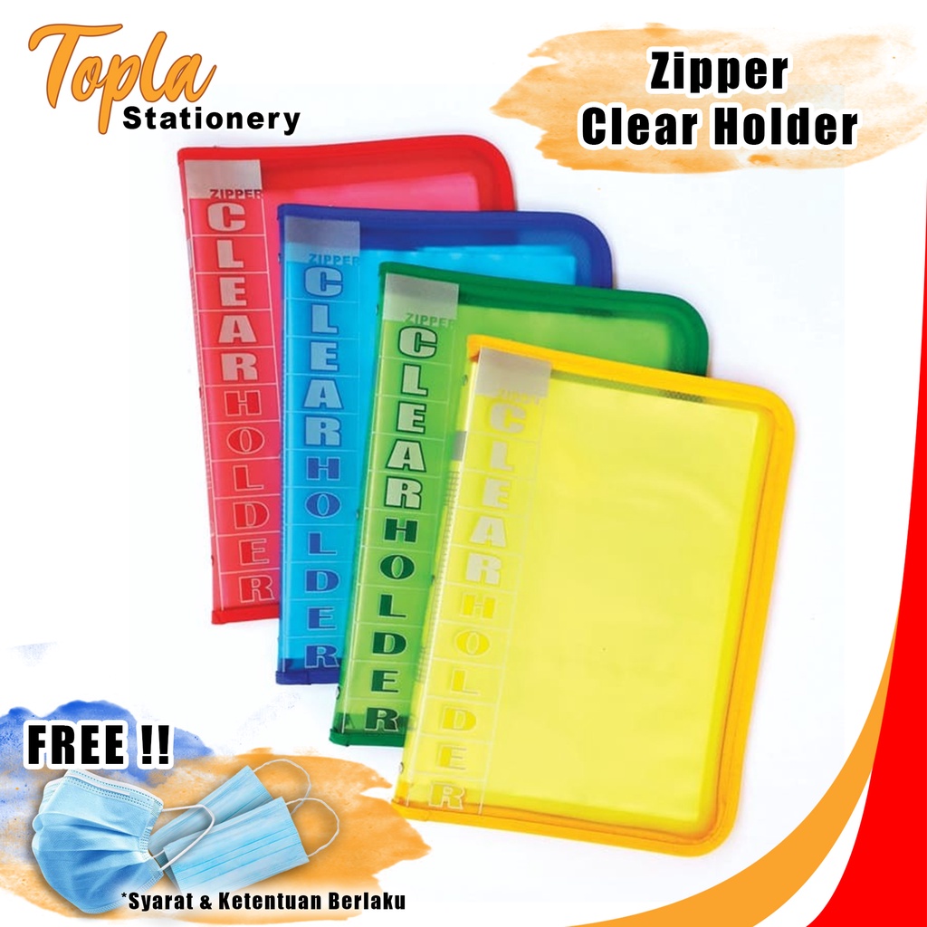 Clear Holder Folio Resleting Isi 40 Lembar Dokumen Keeper Map File Map Dokumen Plastik File Folder W