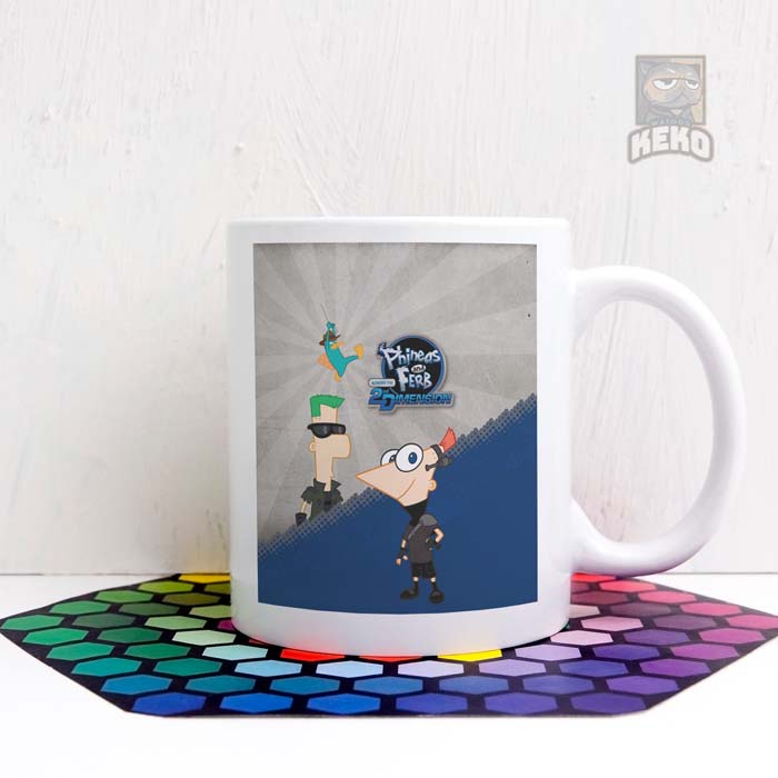 Mug Keramik Phineas and Ferb 2D TwoTone