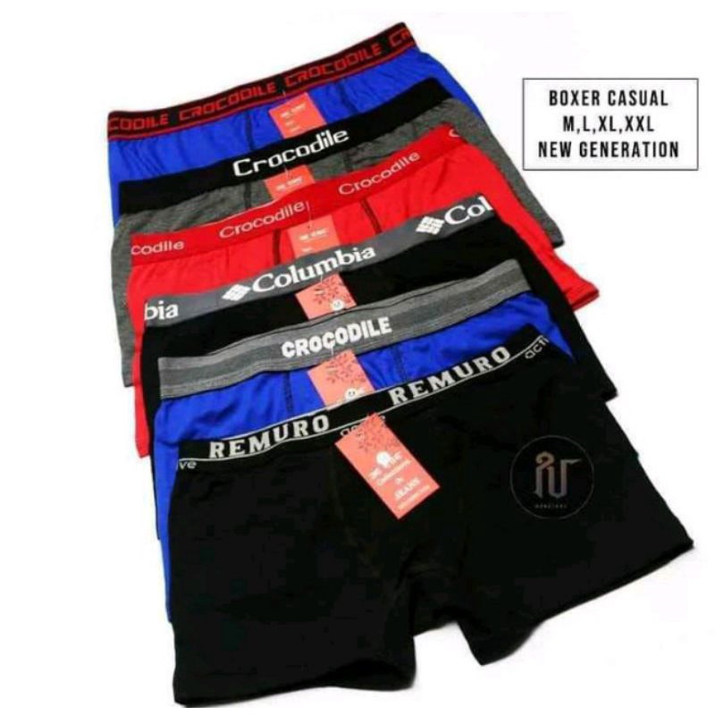 1pcs Celana dalam pria boxer murah berkualitas
