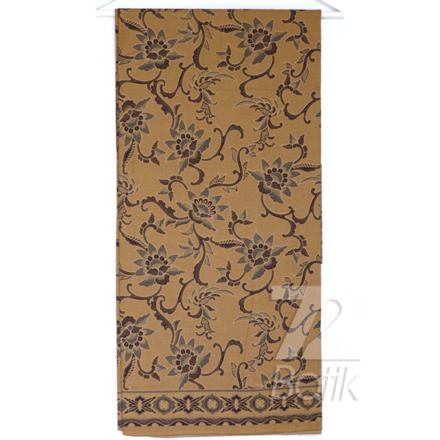 KAIN BATIK PREMIUM Bahan Katun Motif Kembang Warna Coklat Cokelat Choklat 725916 Cap 72 Jarik Jarit Samping Kebat Panjang Batik Katun Modern Premium Bahan Seragam Batik Pernikahan Kantor Keluarga Murah Kamen Jadi Batik Bali Lembaran