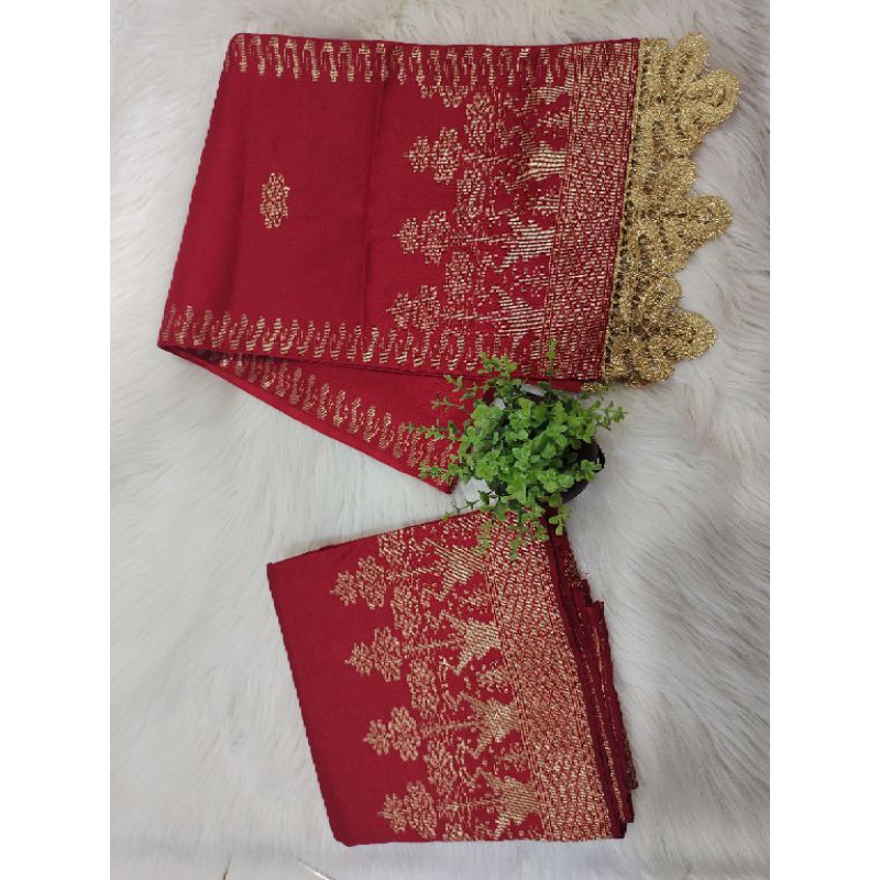 Songket Silungkang merah dara