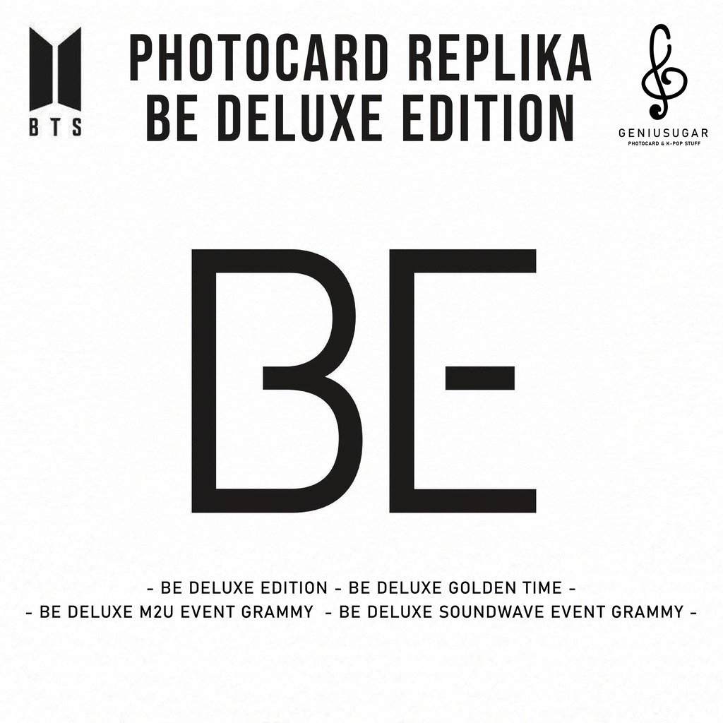 [BTS BE DELUXE] PHOTOCARD UNOFFICIAL REPLIKA BE DELUXE