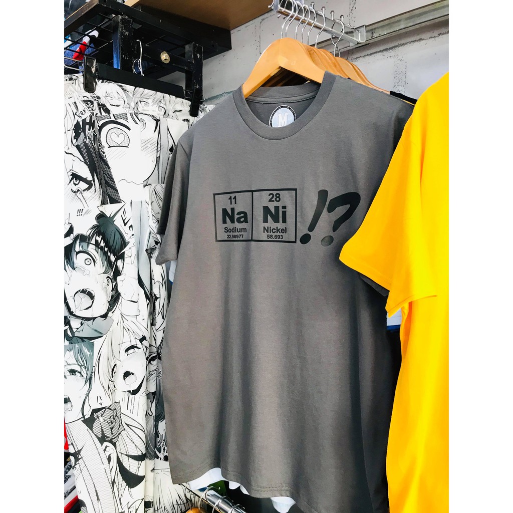 Kaos Naniiii?! Periodic Unsur Kimia Anime Abu Grey