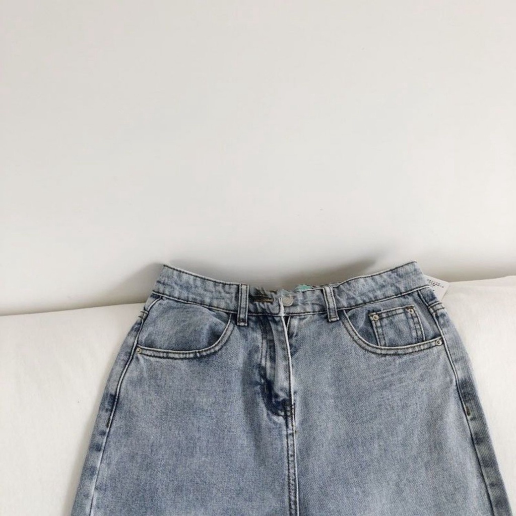 (Ukuran Jumbo) JEANS IMPORT HIGHWAIST RIPPED HW CULLOTE KULOT BAGGY WANITA CEWEK CELANA PANTS