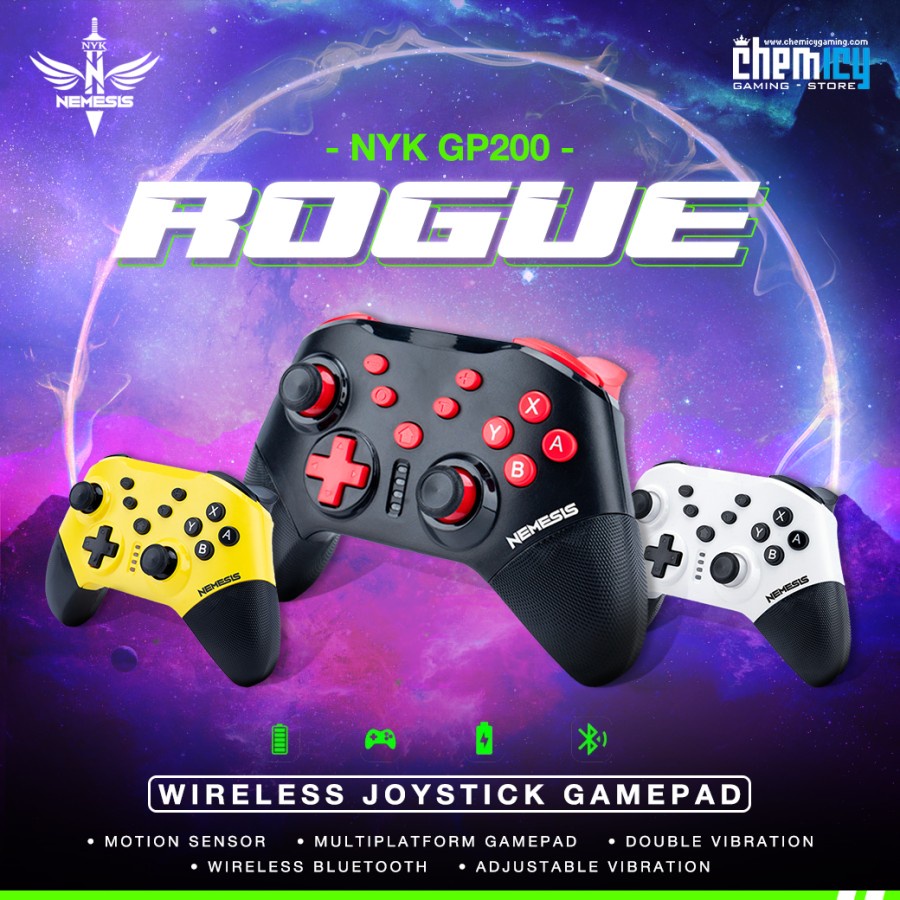 NYK GP200 / GP-200 Rogue Bluetooth Gamepad / Joystick / Stick