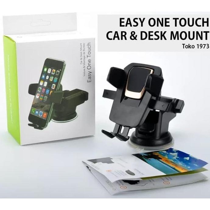 Car Holder Mobil Mount Easy One Touch Dudukan Hp Dashboard Kaca