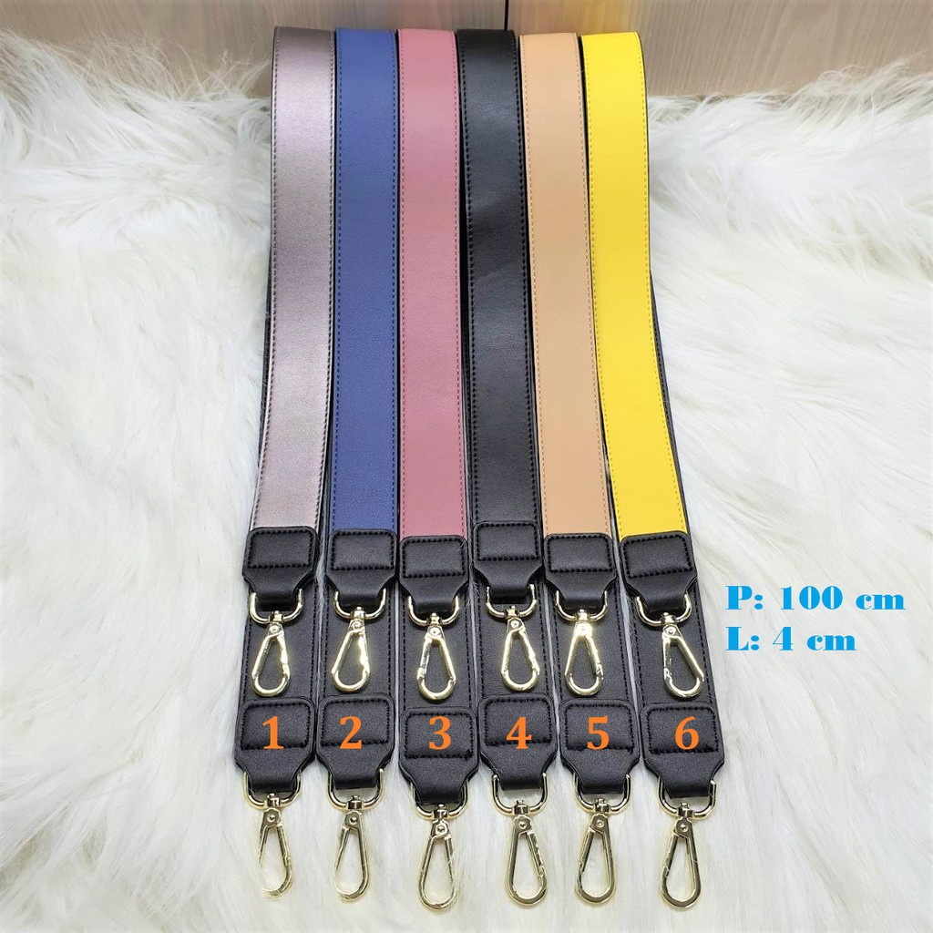 bagstrap pendek 100 cm tali tas polos panjang strap tas fashion selempang