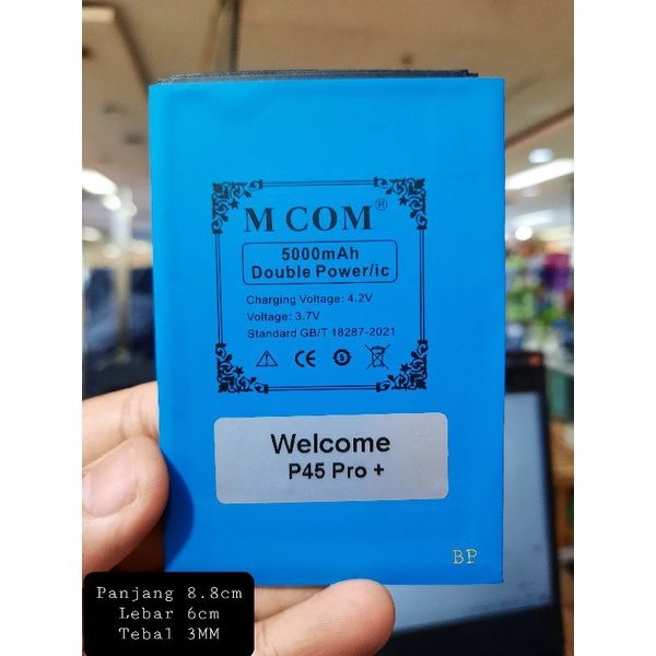 Baterai Welcome P45 Pro Plus Pro+ i12 Pro V.2 P40 Mini i12 Pro V.3 Double Power Murah Meriah