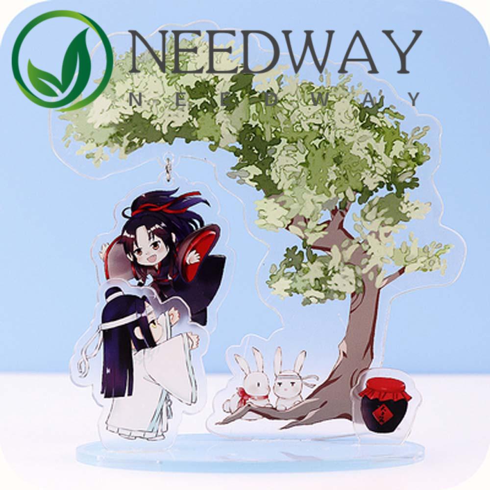 Needway  Fashion Mo Dao Zu Shi Acrylic Figure Model Toys Acrylic Stand Figure Grandmaster of Demonic Decoration Toys Collection Model Fans Gift Desktop Standing Card Lan WangJi Figure Model Plate