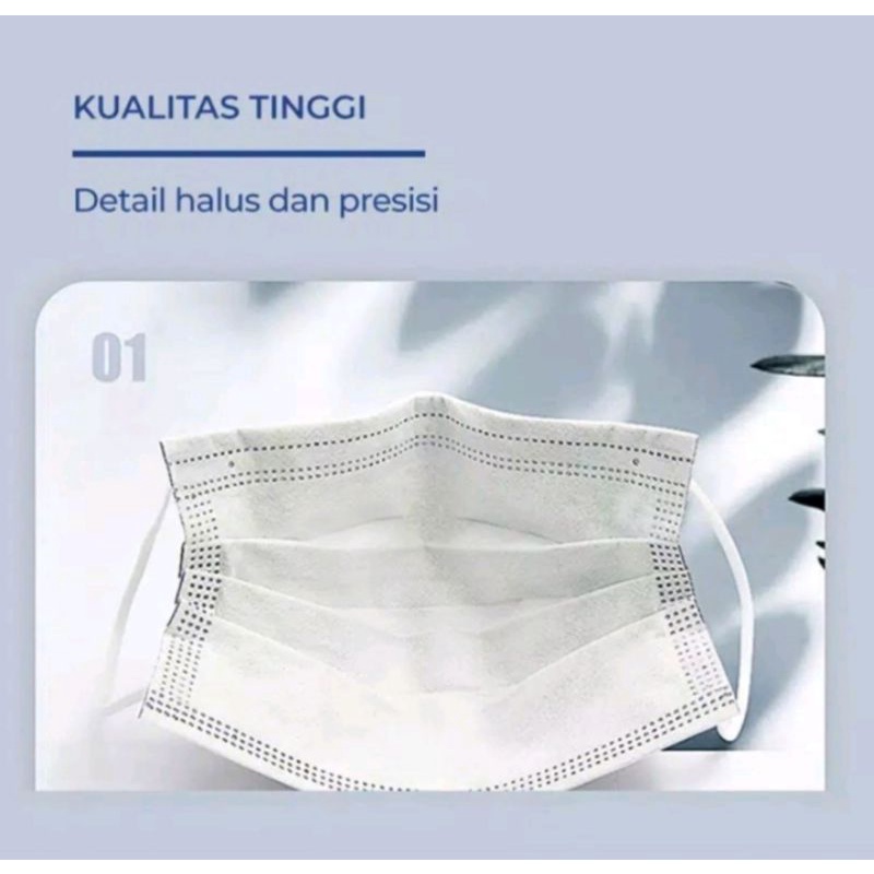 Masker 3play 1pcs-Putih