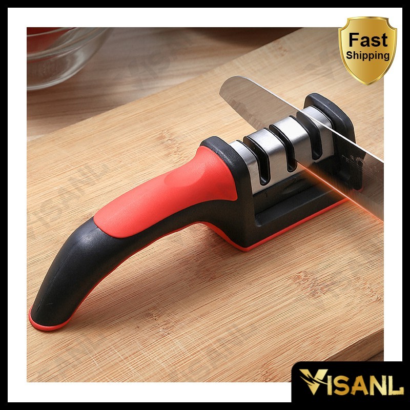 Alat Asahan Pengasah Pisau Profesional Tajam Dalam 5 detik/Knife Sharpener with handle