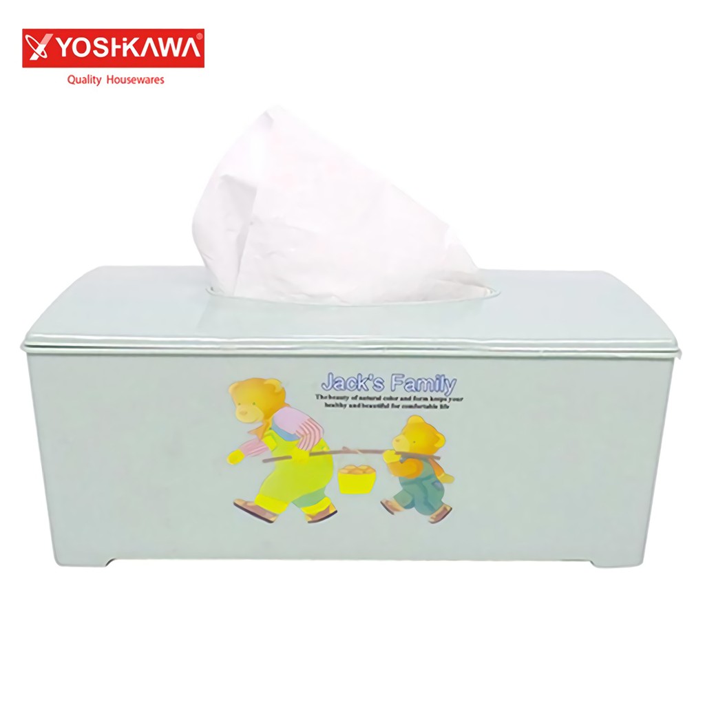 

YOSHIKAWA Kotak Tisu 22.5 CM Tissue Box EVL-T-112 Hijau