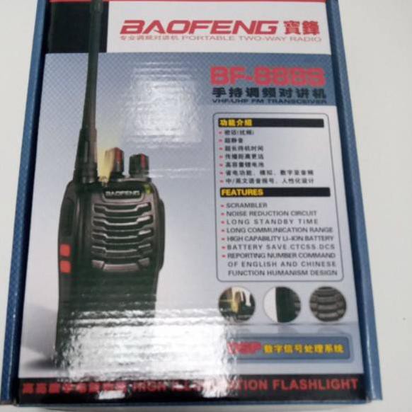 Harga BAGUS.. HT Baofeng 888S + Earset Single Band UHF / HT Murah BF 888 S / Frekuensi BF-888S 16 Ch