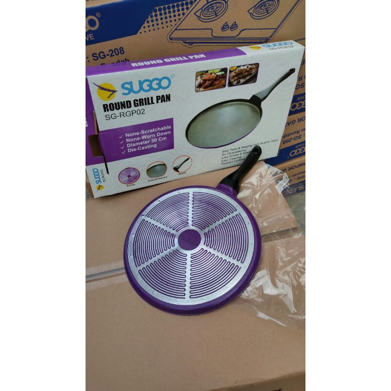 CREPE  PIZZA SUGGO ROUND GRILL PAN SGS800 / PANCI & ALAT PANGGANG BULAT