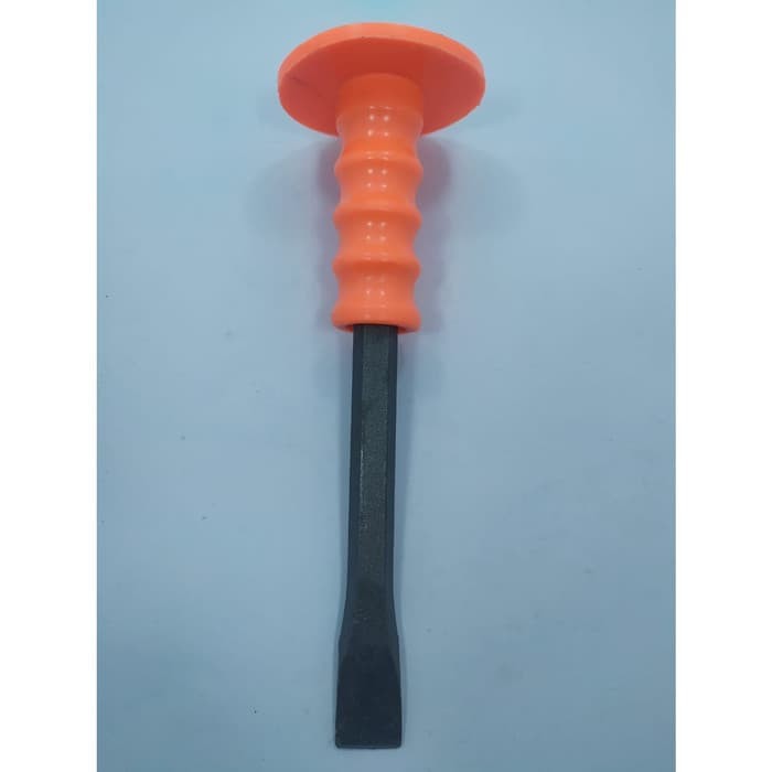 Pahat Beton Topi Orange Gepeng 8 inch / Pahat Tembok / Pahat Besi