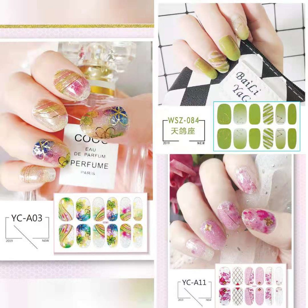 BS891 STIKER KUKU/TEMPELAN KUKU FULL COVER NAIL STICKER